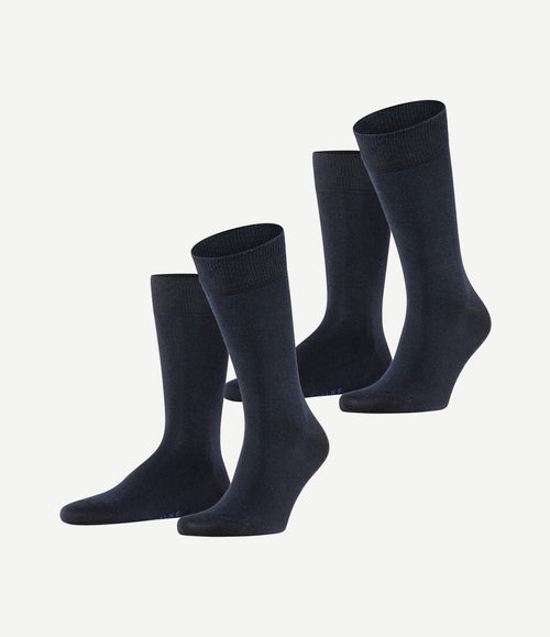 (2-pack) happy sokken donkerblauw