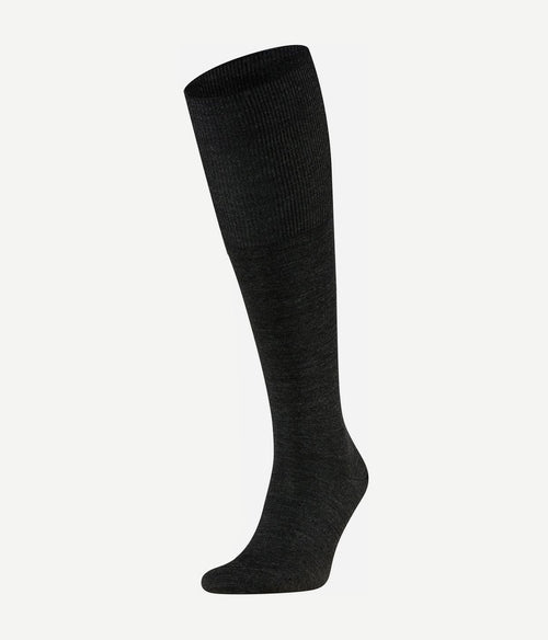 Falke airport kniekous antraciet 3080