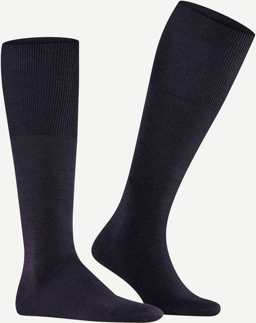 Falke airport kniekous donkerblauw