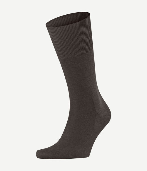 Falke airport sok donkerbruin melange