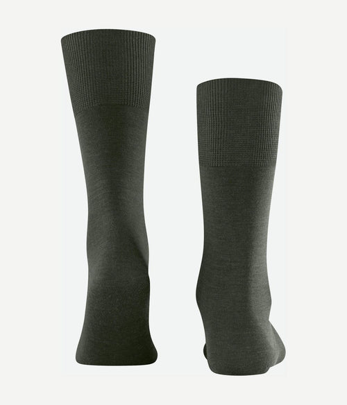 Falke airport sok wol blend 7155 donkergroen