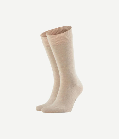 Falke happy sokken 2 paar beige melange