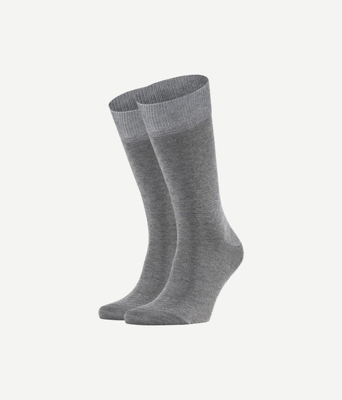 Falke happy sokken 2 paar grijs melange