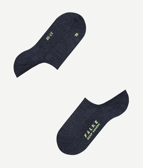 Falke keep warm sneaker sok donkerblauw