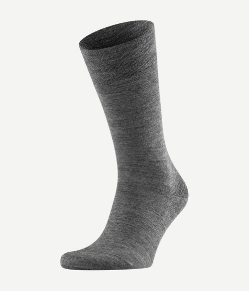 Falke sok sensitive berlin wol blend antraciet