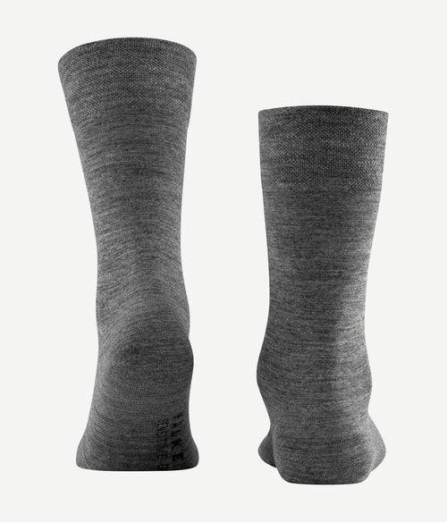 Falke sok sensitive berlin wol blend antraciet