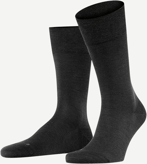 Falke sok sensitive berlin wol blend zwart