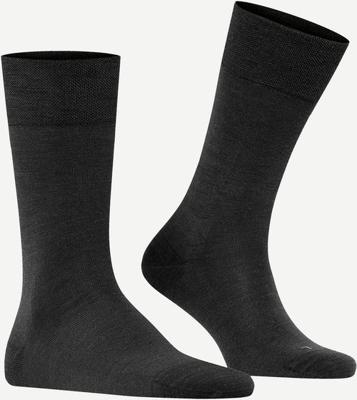 Falke sok sensitive berlin wol blend zwart