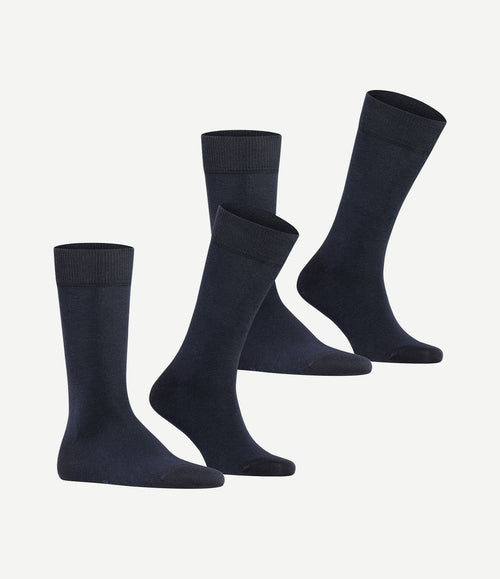 (2-pack) happy sokken donkerblauw