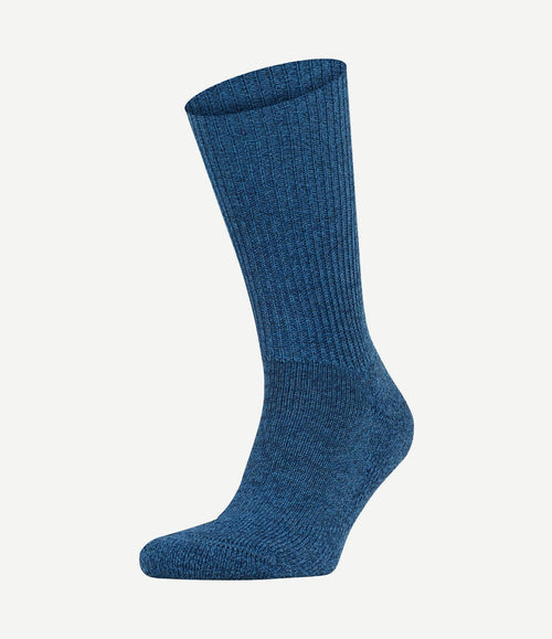 Walkie wandelsok wol blend blauw 6660