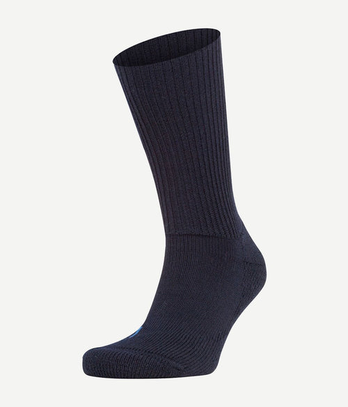 Falke walkie wandelsok wol blend marine blauw 6120