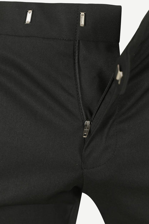 Gala pants hudson zwart | Slim-fit