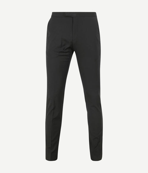 Gala pants wol blend zwart | Slim-fit