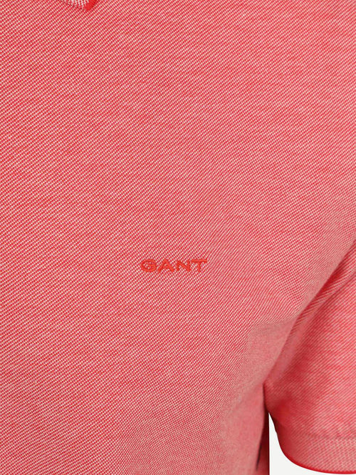 2tone piqué poloshirt rood