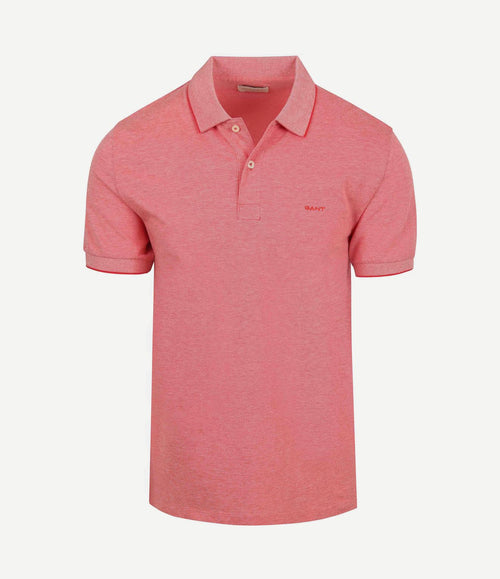 2tone piqué poloshirt rood