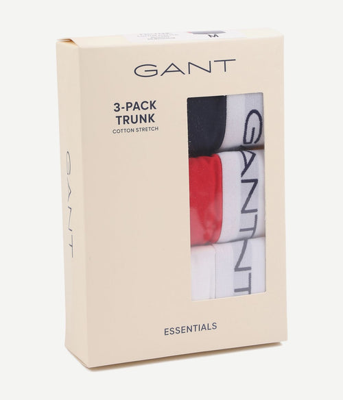 Gant boxershorts (3-pack) rood