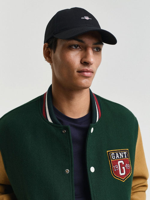 Gant cap katoen zwart