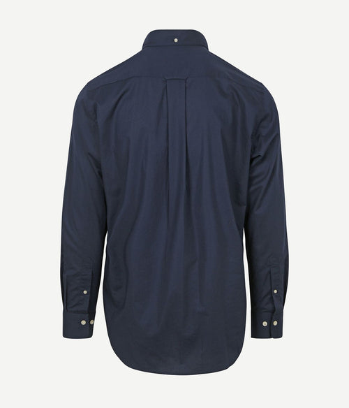 Casual overhemd poplin donkerblauw