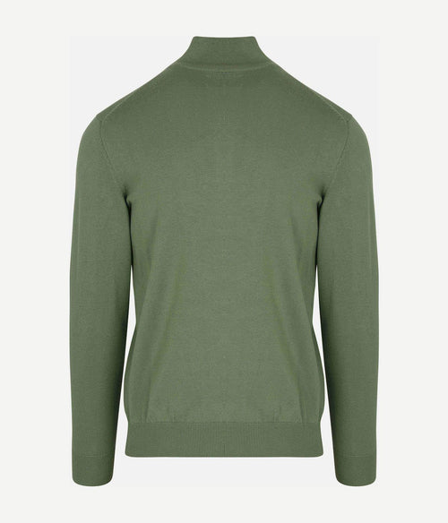 Gant halve rits trui groen | Regular-fit