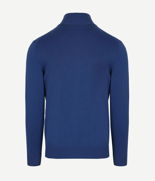 Gant halve rits trui mid blauw | Regular-fit