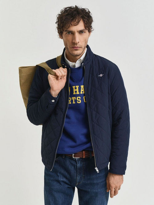 Gant jas gewatteerd donkerblauw