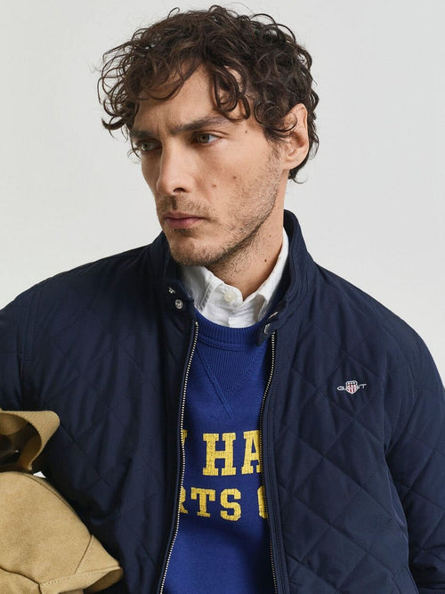 Gant jas gewatteerd donkerblauw