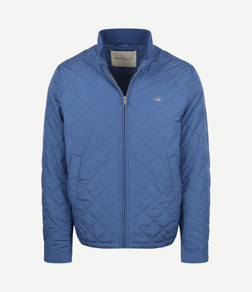 Jas gewatteerd vintage blauw