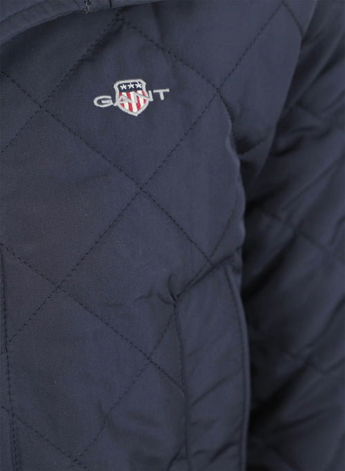 Jas quilted windcheater donkerblauw