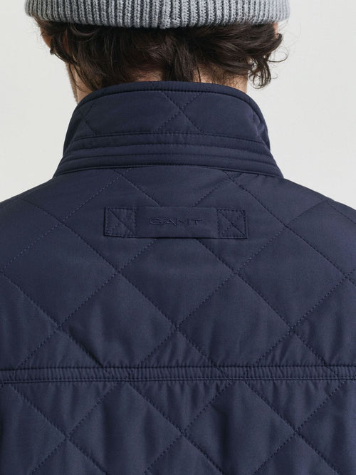 Gant jas quilted windcheater donkerblauw