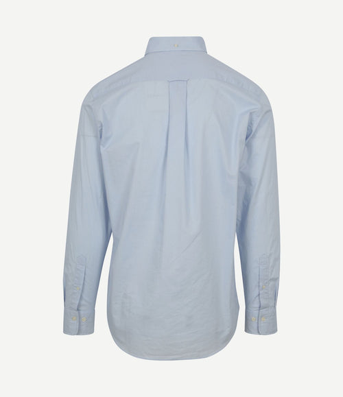 Casual overhemd poplin lichtblauw