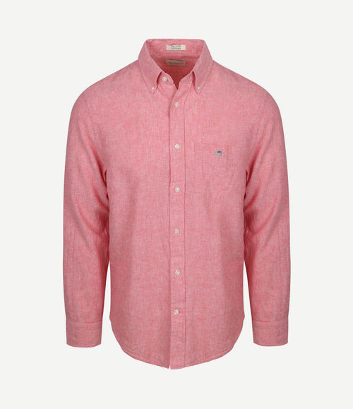 Overhemd cotton linen roze