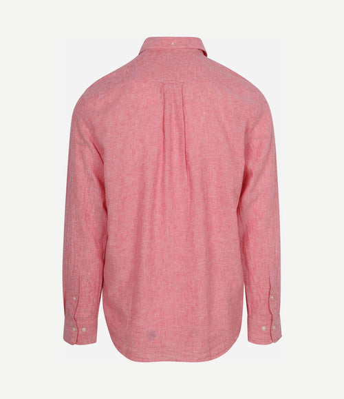 Overhemd cotton linen roze