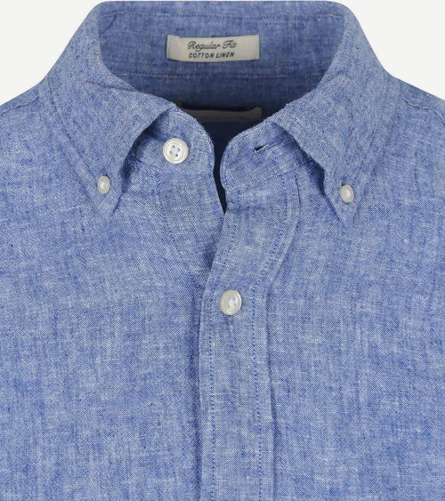 Overhemd linnen blauw