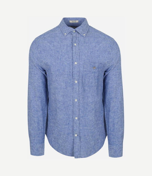 Overhemd linnen blauw