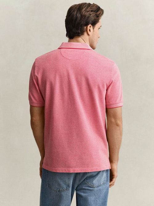 2tone piqué poloshirt rood