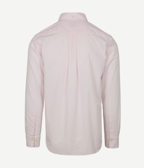 Gant poplin banker overhemd streep lichtroze | Regular-fit