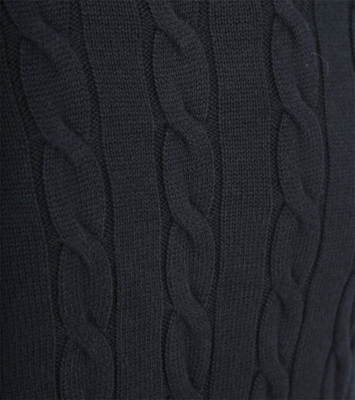 Pullover cable donkerblauw