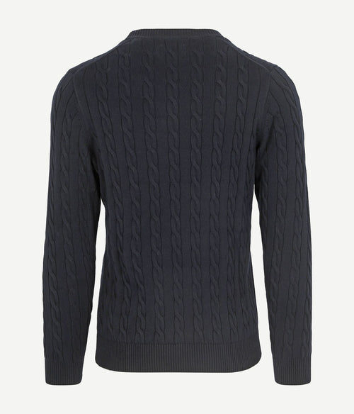 Pullover cable donkerblauw