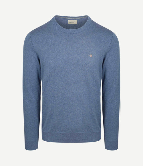 Pullover melange blauw