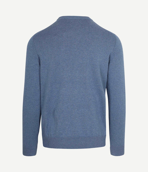 Pullover melange blauw