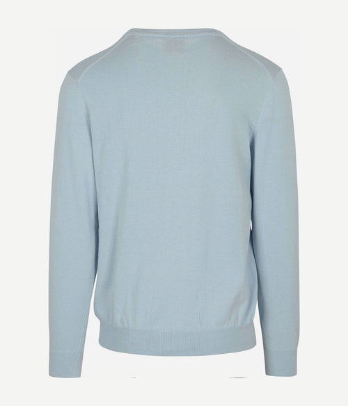 Gant pullover v-hals lichtblauw | Regular-fit