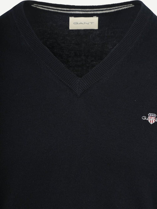 Pullover v-hals donkerblauw