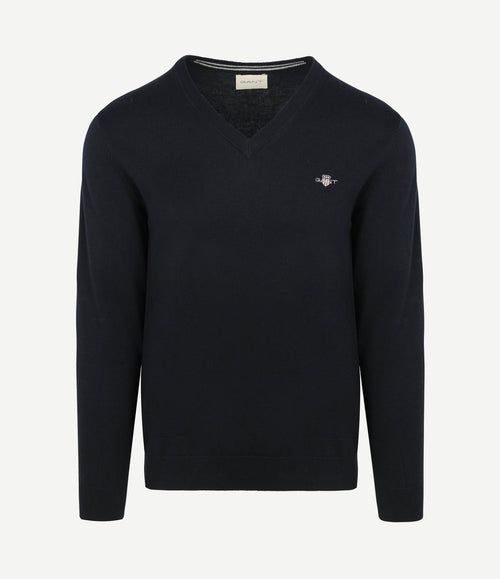 Pullover v-hals donkerblauw