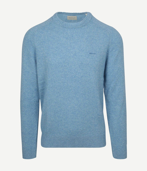 Gant pullover wool blend lichtblauw | Regular-fit