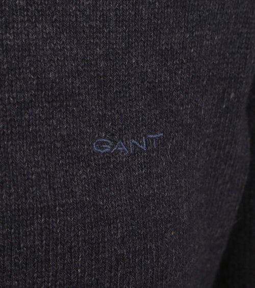 Gant pullover wool blend donkerblauw | Regular-fit