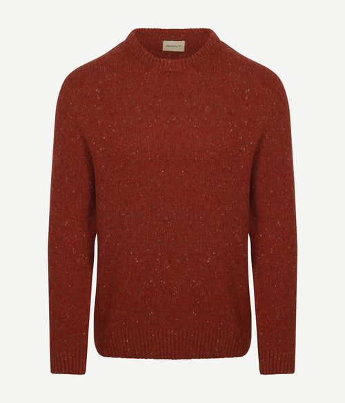 Pullover wool blend rust