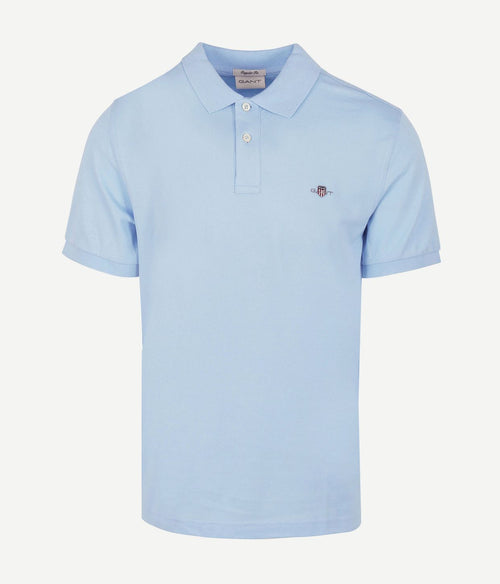 Gant shield piqué poloshirt fresh blue | Regular-fit