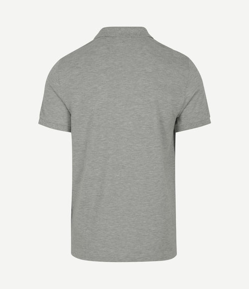 Shield piqué poloshirt grijs