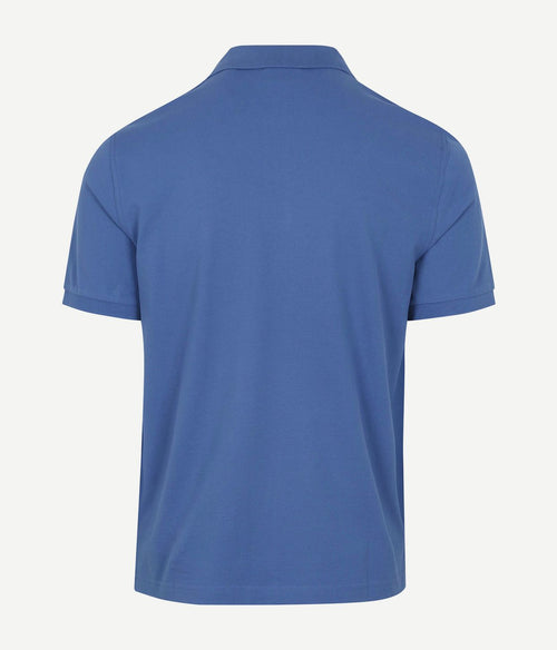 Gant shield piqué poloshirt kobaltblauw | Regular-fit