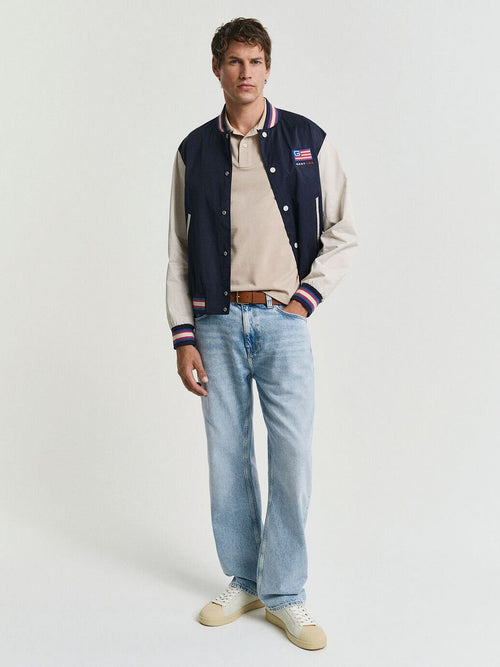 Gant shield piqué poloshirt sand | Regular-fit